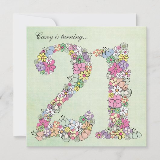 21e verjaardag Voorjaarsbloem van de Partij van de Kaart (Voorkant)