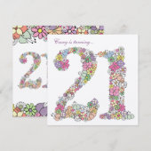 21e verjaardag Voorjaarsbloem van de Partij van de Kaart (Voorkant / Achterkant)