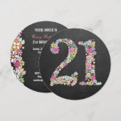 21e verjaardag Voorjaarsbloem van de Partij van de Kaart (Voorkant / Achterkant)