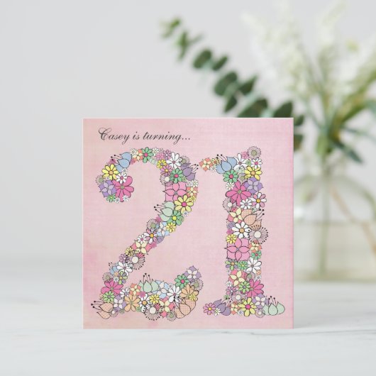 21e verjaardag Voorjaarsbloem van de Partij van de Kaart (Staand voorkant)
