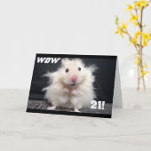 ***21e VERJAARDAG WENSEN*** W0W HAAR IS OP EINDE!! Kaart (Gele Bloem)