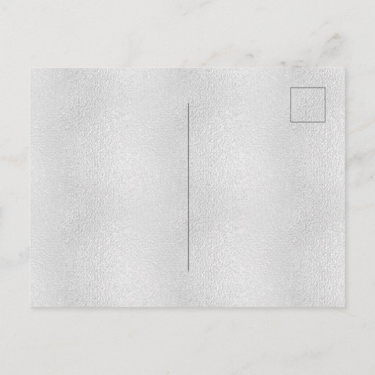 21e verjaardag zilver roze metaal glanspoeder uitnodiging briefkaart (Achterkant)