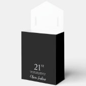 21e Verjaardag Zilveren Glitter Dank Je Bedankdoosjes (Open)