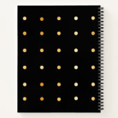 21e verjaardag zwart goud hallo 21 naamscript notitieboek (Achterkant)