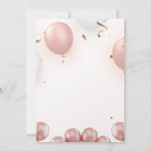 21e verjaardag zwart goudbladerpatroon confetti kaart (Achterkant)