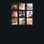 21e verjaardag zwarte monogram aangepaste fotocoll canvas afdruk<br><div class="desc">Een uniek 21e verjaardagscadeau of aandenken om haar leven te vieren met een collage van 8 van uw foto's. Voeg afbeeldingen van haar familie, vrienden, huisdieren, hobbies of droomreisbestemming toe. Personaliseer en voeg een naam, leeftijd 21 en een datum toe. Grijs en wit gekleurde letters. Een chique zwarte achtergrond. Dit...</div>