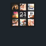 21e verjaardag zwarte monogram aangepaste fotocoll canvas afdruk<br><div class="desc">Een uniek 21e verjaardagscadeau of aandenken om haar leven te vieren met een collage van 8 van uw foto's. Voeg afbeeldingen van haar familie, vrienden, huisdieren, hobbies of droomreisbestemming toe. Personaliseer en voeg een naam, leeftijd 21 en een datum toe. Grijs en wit gekleurde letters. Een chique zwarte achtergrond. Dit...</div>