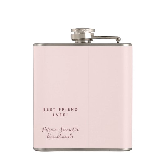 21e verjaardag zwarte roze roze roze gouden glazen heupfles (Achterkant)