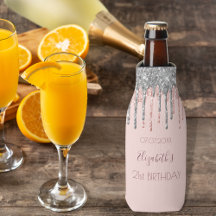 21e verjaardag zwarte roze roze roze roos goud gli