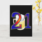 21e verjaardagsbier kaart (Gele Bloem)