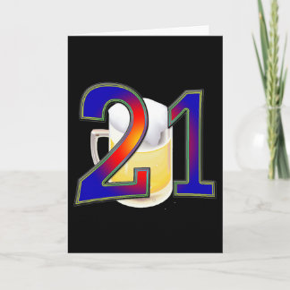 21e verjaardagsbier kaart