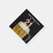 21e verjaardagsbier servet (Hoek)