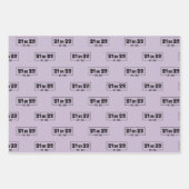 21e verjaardagscadeau 21 in 23 Est 2002 Inpakpapier Vel (Voorkant)