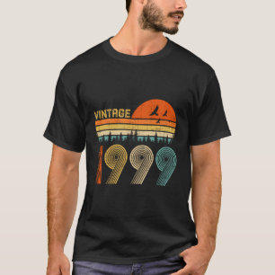 21e verjaardagscadeau Vintage 1999 Retro Bday 21 j T-shirt