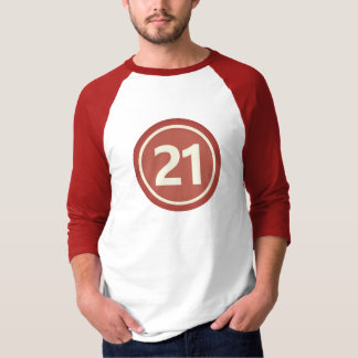 21e verjaardagscadeaus voor mannen t-shirt
