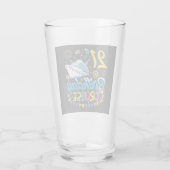 21e verjaardagscruise B-Day Party Drink Glas (Achterkant)