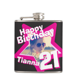 21e verjaardagsdag foto's, hiphlask heupfles