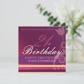 21e verjaardagsfeest Bloemenuitnodiging Kaart (Staand voorkant)