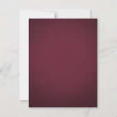 21e Verjaardagsfeest Burgundy Zilver Glitter Kaart (Achterkant)