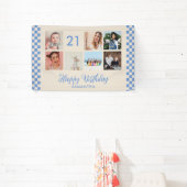 21e Verjaardagsfeest Foto Collage Banner (Insitu)