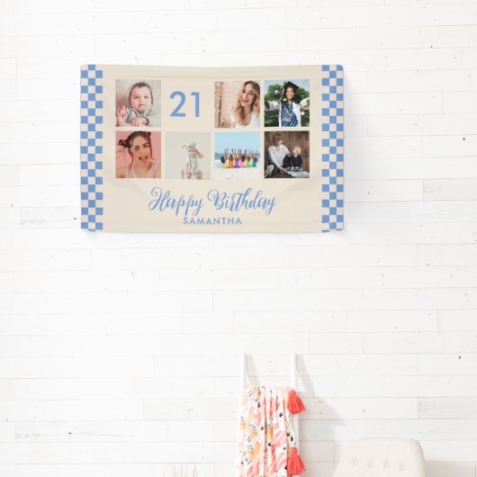 21e Verjaardagsfeest Foto Collage Banner (Insitu)