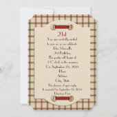 21e verjaardagsfeest officiële uitnodiging voor ma (Voorkant)