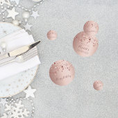 21e verjaardagsfeest roos gouden roze sterren confetti