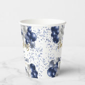 21e verjaardagsfeestje marineballonnen papieren bekers (Rechts)