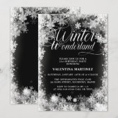 21e verjaardagsfeestje Winter Wonderland Sneeuwvlo Kaart (Voorkant / Achterkant)