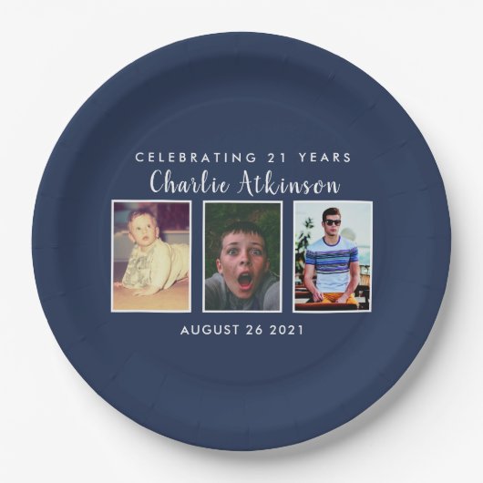 21e verjaardagsfoto, bord (Voorkant)