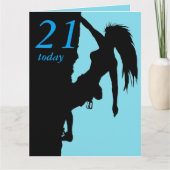 21e verjaardagskaart kaart (Voorkant)