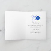 21e verjaardagskaart met abstracte vierkantjes. kaart (Binnen)