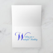 21e verjaardagskaart met wilde witte surven kaart (Binnen)