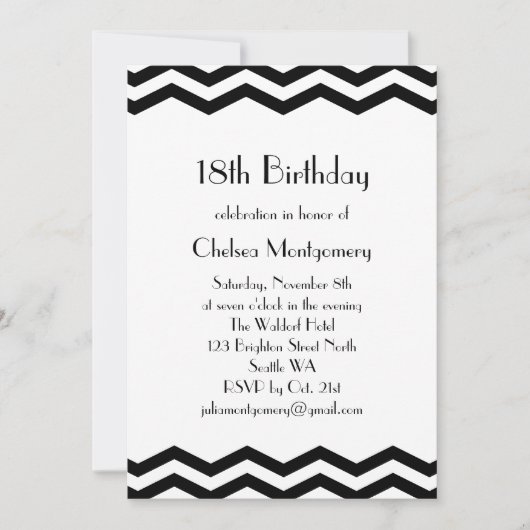  21e verjaardagsuitnodiging 1920 kaart (Voorkant)