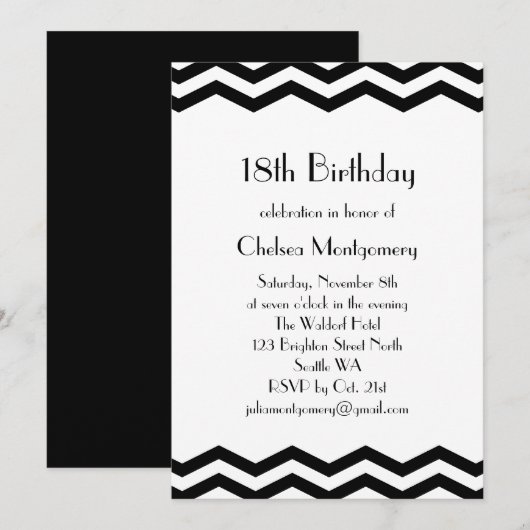  21e verjaardagsuitnodiging 1920 kaart (Voorkant / Achterkant)