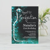 21e wijndag Blauwgroen verouderd tot perfecte Kaart (Staand voorkant)