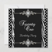 21e Zebra zilverwitte zandplaat, diamant Kaart (Voorkant)