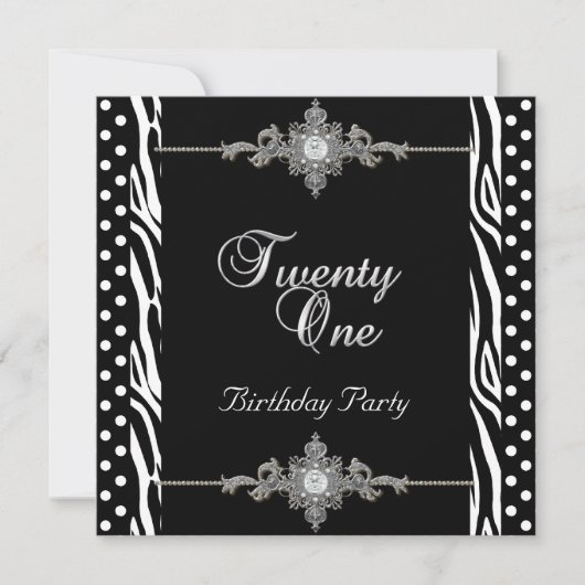 21e Zebra zilverwitte zandplaat, diamant Kaart (Voorkant)