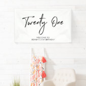 21e zondagsfeestdag, zwart-wit, welkomstbanner spandoek (Insitu)