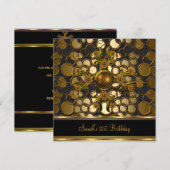 21e zwarte juweel op feestdag kaart (Voorkant / Achterkant)