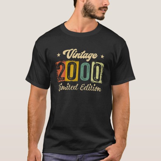21St Birthday  2000 Limited Edition 21 Year T-shirt (Voorkant)