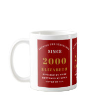 21st Birthday 2000 Red Standards Add Jouw naam