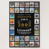 21st Birthday 2005 Legend Memories Photo Collage Legpuzzel (Verticaal)