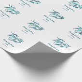 21st birthday add name date year blue template thi cadeaupapier (Hoek)