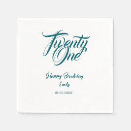 21st birthday add name date year blue template thi servet