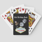 21st Birthday Bash Las Vegas Pokerkaarten (Achterkant)