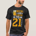 21st Birthday Beers And Cheers To 21 Years Mug Of T-shirt<br><div class="desc">21ste verjaardagsbiertjes en proost op 21 jaar Mok bier.</div>