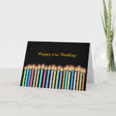 21st Birthday Candles Kaart Aanpassen (Voorkant)