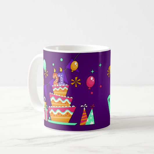 21st Birthday Gift, White, 11 oz Classic White Mok (Voorkant links)