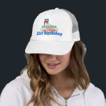 21st Birthday Las Vegas gepersonaliseerd Trucker Pet<br><div class="desc">Las Vegas verjaardagsfeest,  souvenir pet. Een 21ste verjaardagsbassh plannen in Las Vegas,  Nevada? Zorg ervoor dat het verjaardagsmeisje een speciaal herdenkingspet heeft. Welkom bij een geweldig Las Vegas-teken maakt deel uit van het ontwerp.</div>